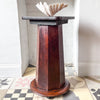 Antique Mahogany Pedestal Side Table