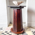 Load image into Gallery viewer, Antique Mahogany Pedestal Side Table
