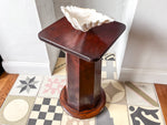 Load image into Gallery viewer, Antique Mahogany Pedestal Side Table
