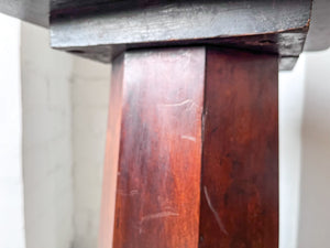 Antique Mahogany Pedestal Side Table