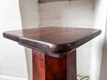 Load image into Gallery viewer, Antique Mahogany Pedestal Side Table
