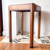 Art Deco Square Walnut Side Table