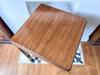 Art Deco Square Walnut Side Table