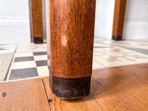 Art Deco Square Walnut Side Table