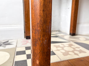 Art Deco Square Walnut Side Table