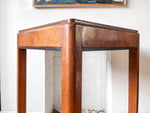 Load image into Gallery viewer, Art Deco Square Walnut Side Table
