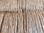 Load image into Gallery viewer, Antique Beech Rail Back Bench With Rush Seat
