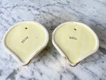 Load image into Gallery viewer, Pair Of Vintage Ceramic Gilt Shell Wall Pockets
