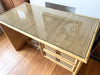 Vintage Wicker And Bamboo Dal Vera Desk