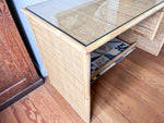 Load image into Gallery viewer, Vintage Wicker And Bamboo Dal Vera Desk
