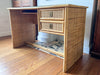 Vintage Wicker And Bamboo Dal Vera Desk