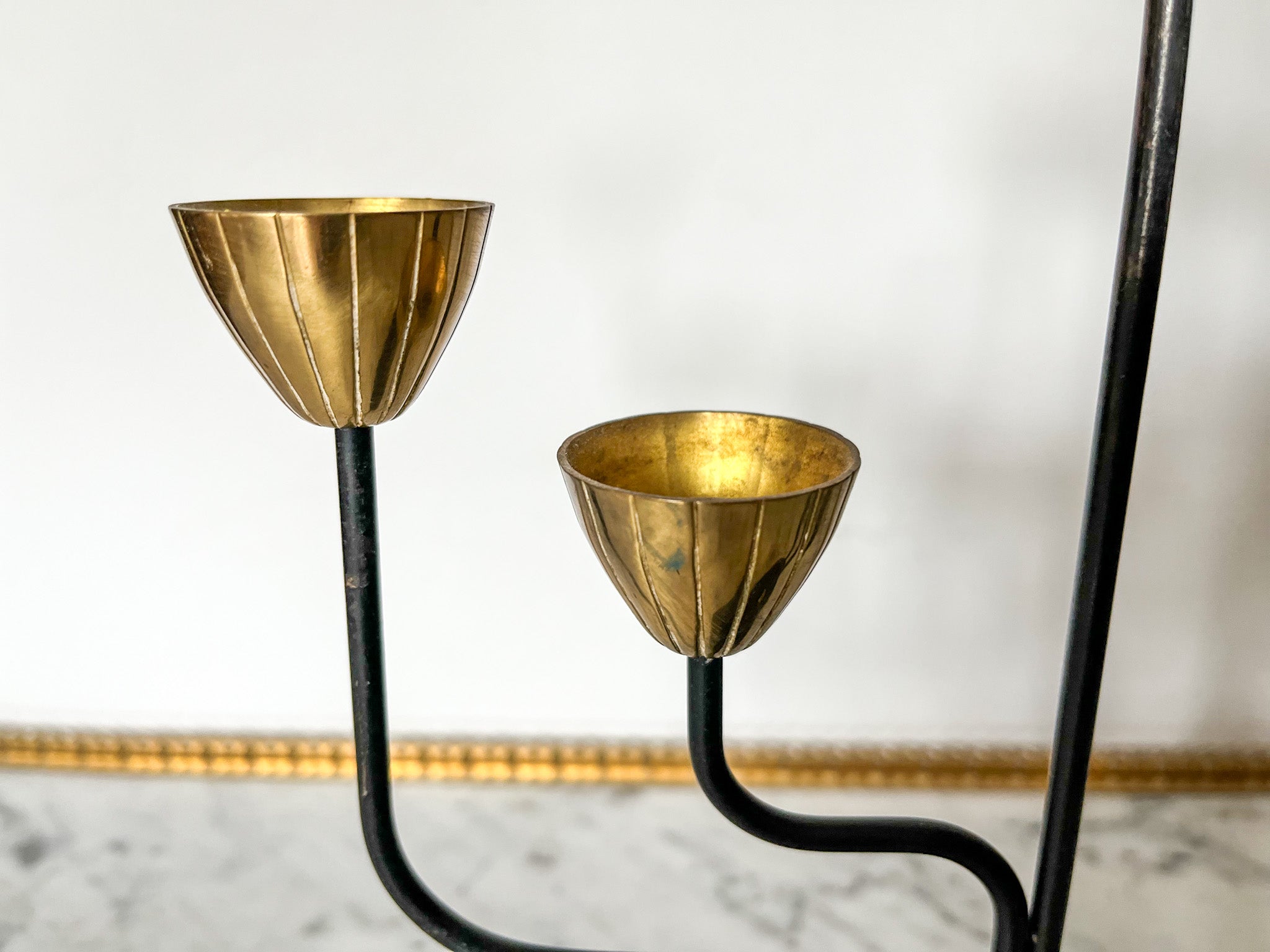 Candlestick By Swedish Modernist Designer Gunnar Ander For Ystad Metall