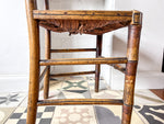 Load image into Gallery viewer, Regency Painted Faux Bamboo Occasional Chair With Rush Seat
