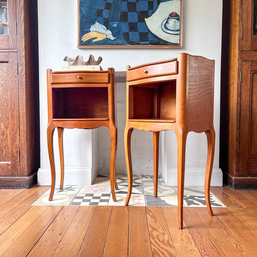 A Pair Of Vintage French Bedside Cabinets