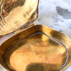 Vintage Brass Miniature Clam Shell Trinket Box