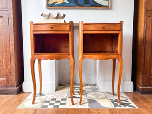 A Pair Of Vintage French Bedside Cabinets