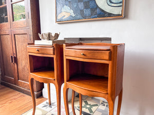 A Pair Of Vintage French Bedside Cabinets