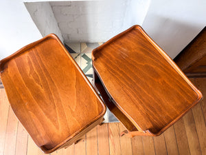 A Pair Of Vintage French Bedside Cabinets