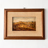 Italian Impressionist Oil On Board Painting, Ochre