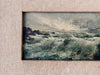 Italian Impressionist Oil On Board Painting, Blue