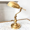 Vintage Brass Scalloped Table Lamp