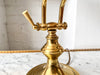 Vintage Brass Scalloped Table Lamp