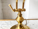 Load image into Gallery viewer, Vintage Brass Scalloped Table Lamp
