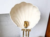 Vintage Brass Scalloped Table Lamp